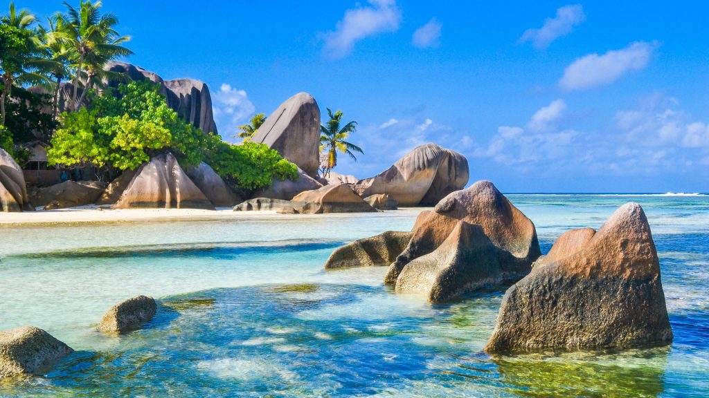 Strand auf den Seychellen