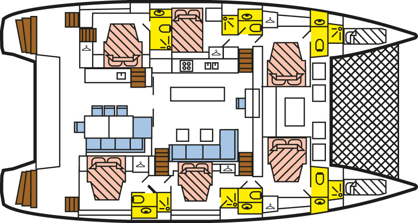 Katamaran-Segelyachtkreuzfahrt 3 Lagoon 620