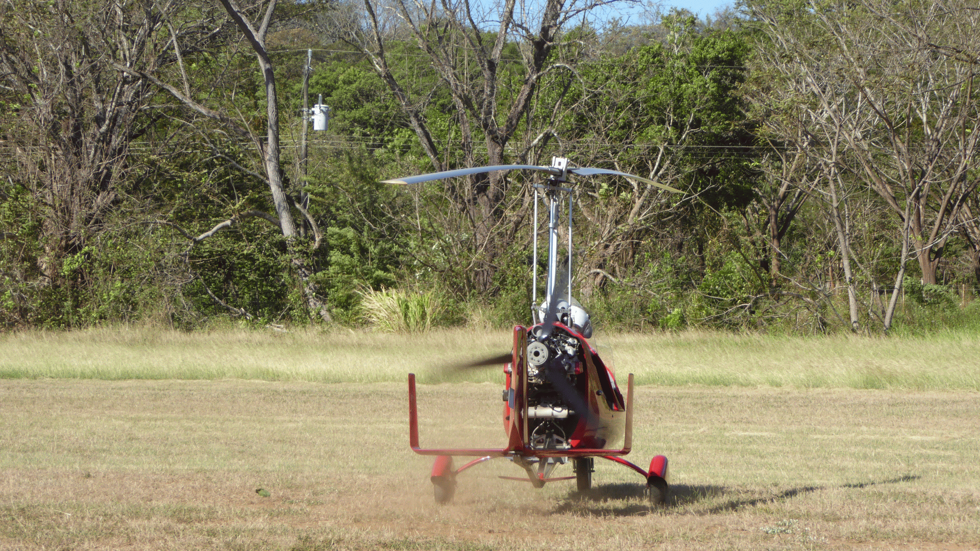 Gyrokopter flight